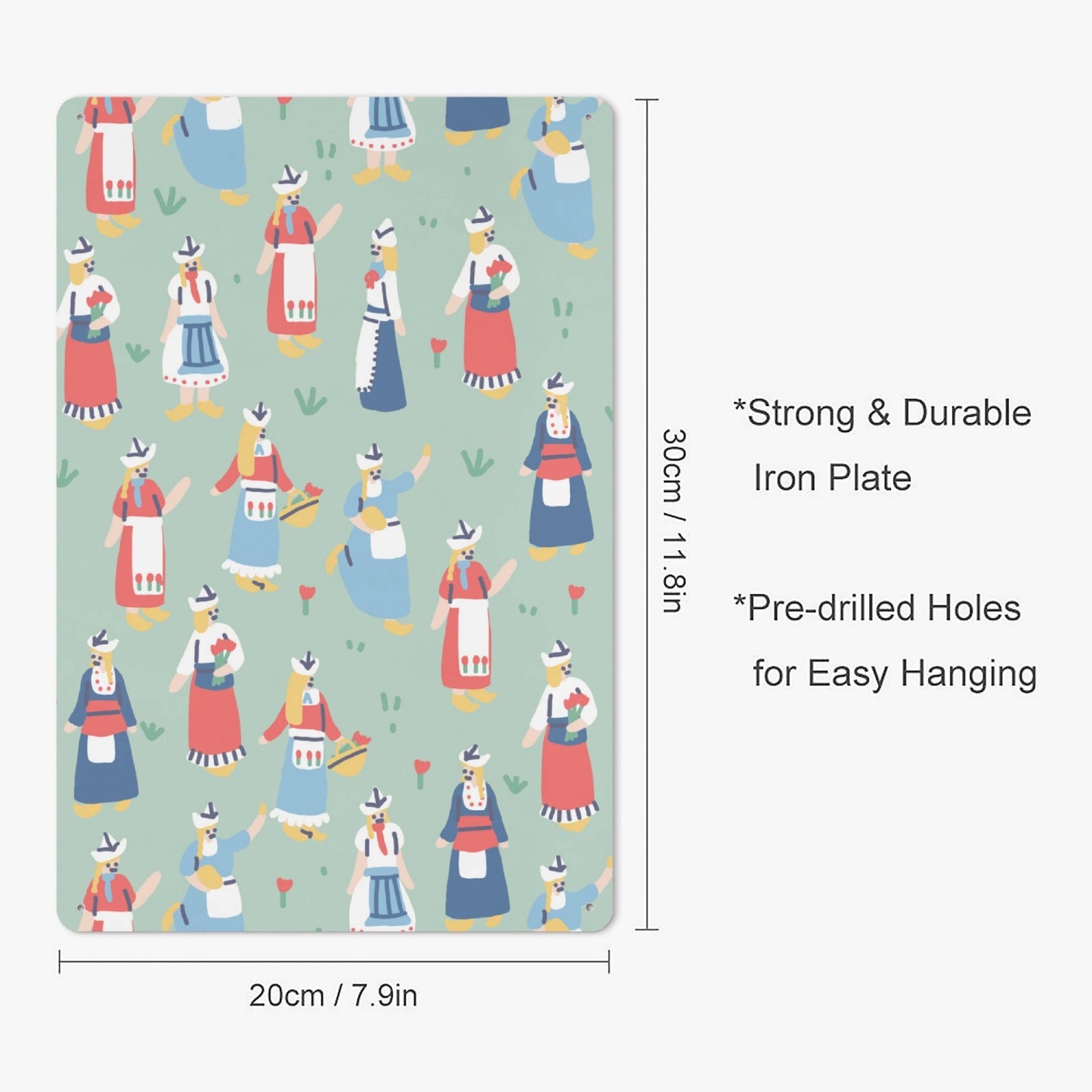 NL - Dutch Girls Metal Sign