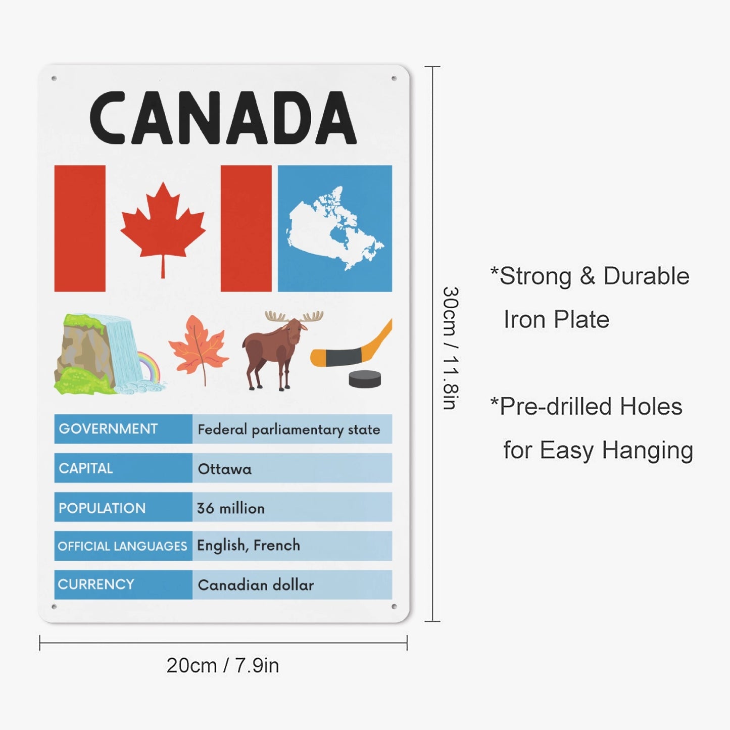 CA - Profile Metal Sign