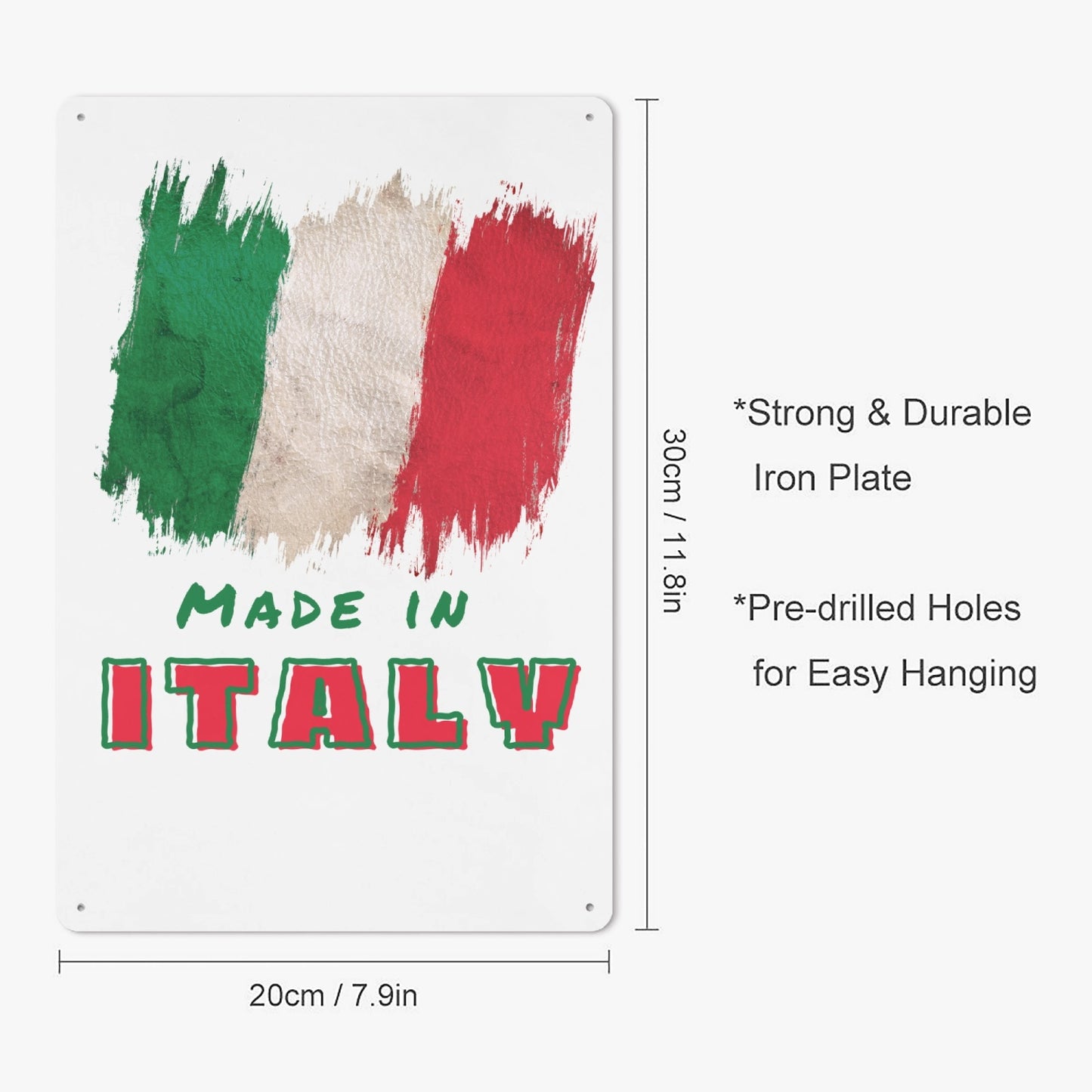 IT - Made in Italy Metal Sign