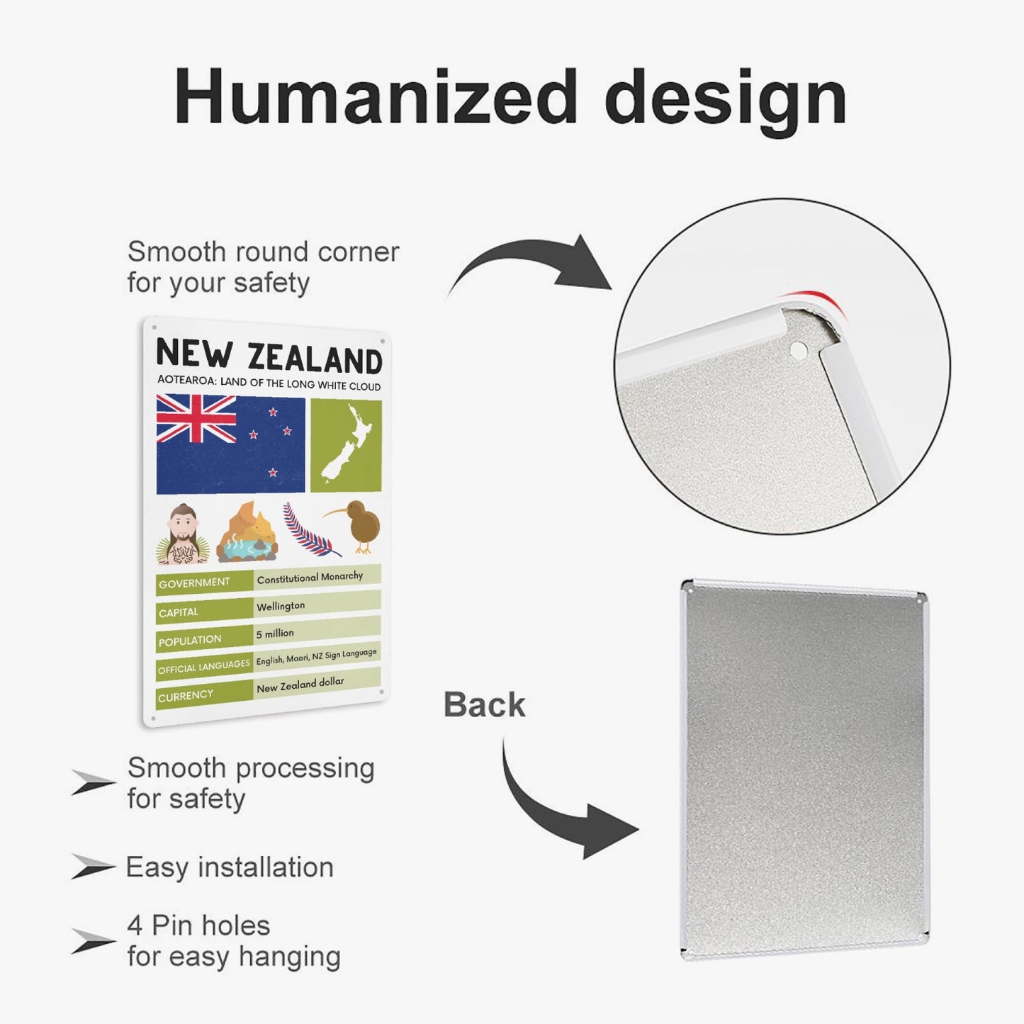 NZ - Profile Metal Sign