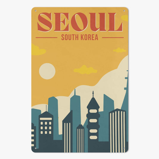 KR - Vintage Seoul Metal Sign