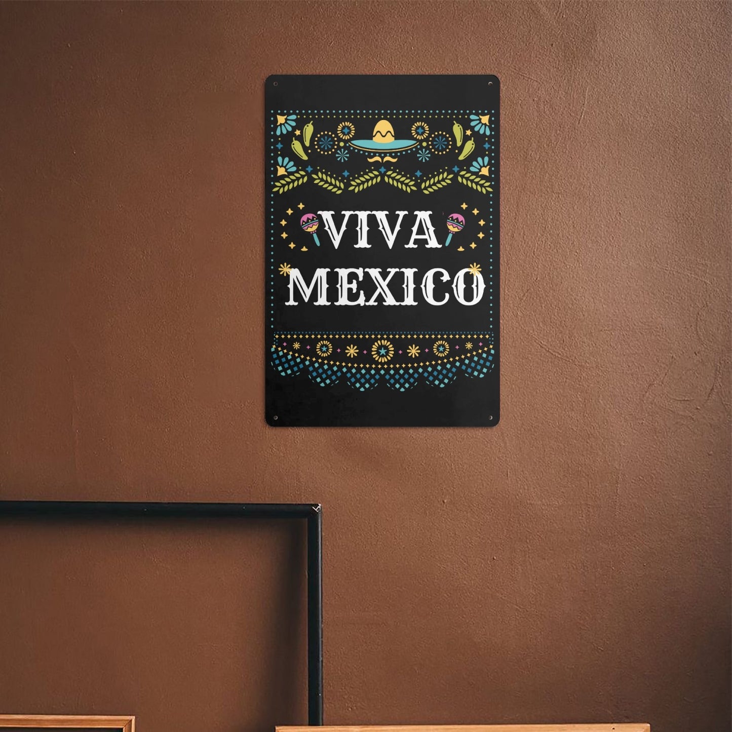 MX - Viva Mexico Metal Sign