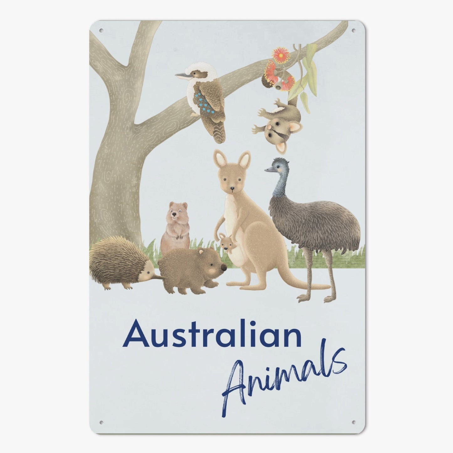 AU - Australian Animals Metal Sign