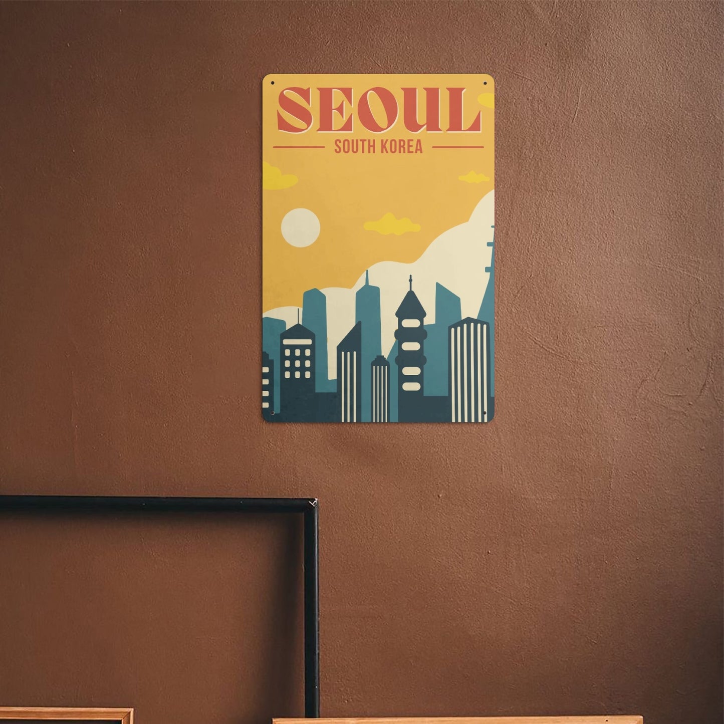 KR - Vintage Seoul Metal Sign