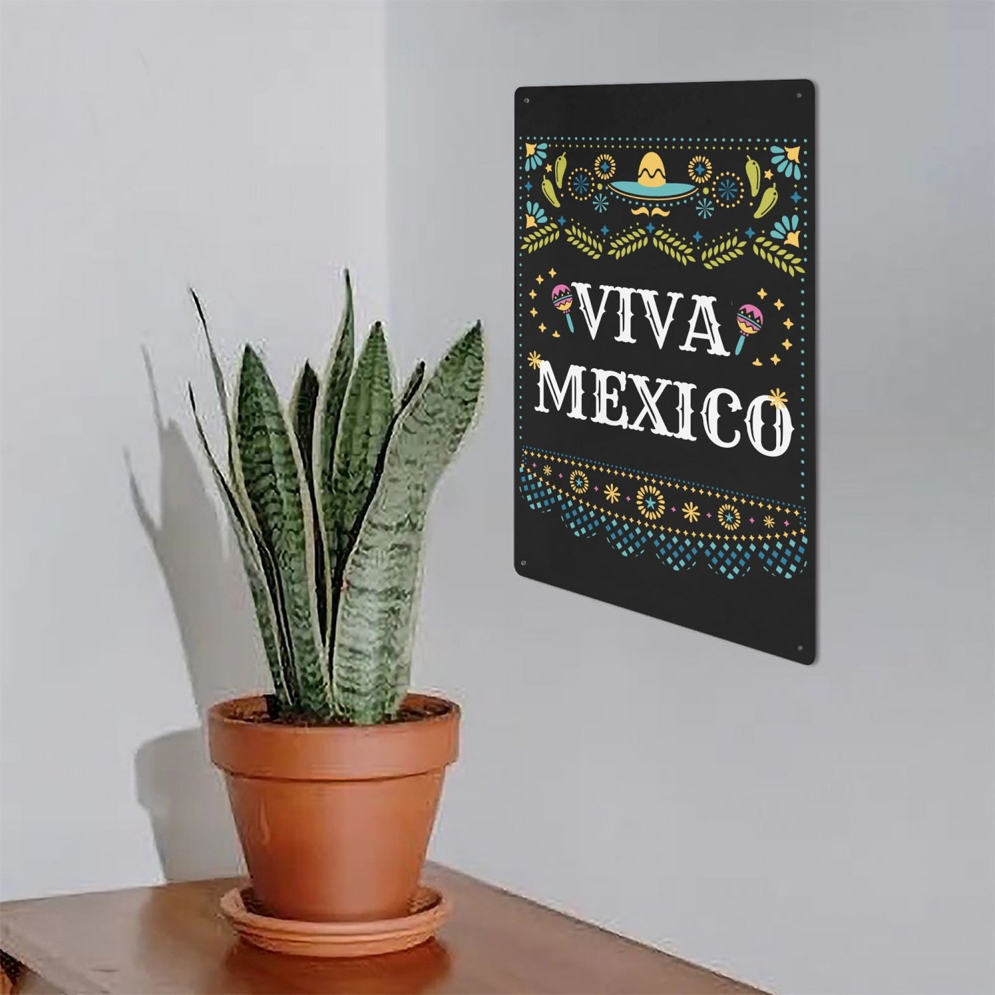 MX - Viva Mexico Metal Sign