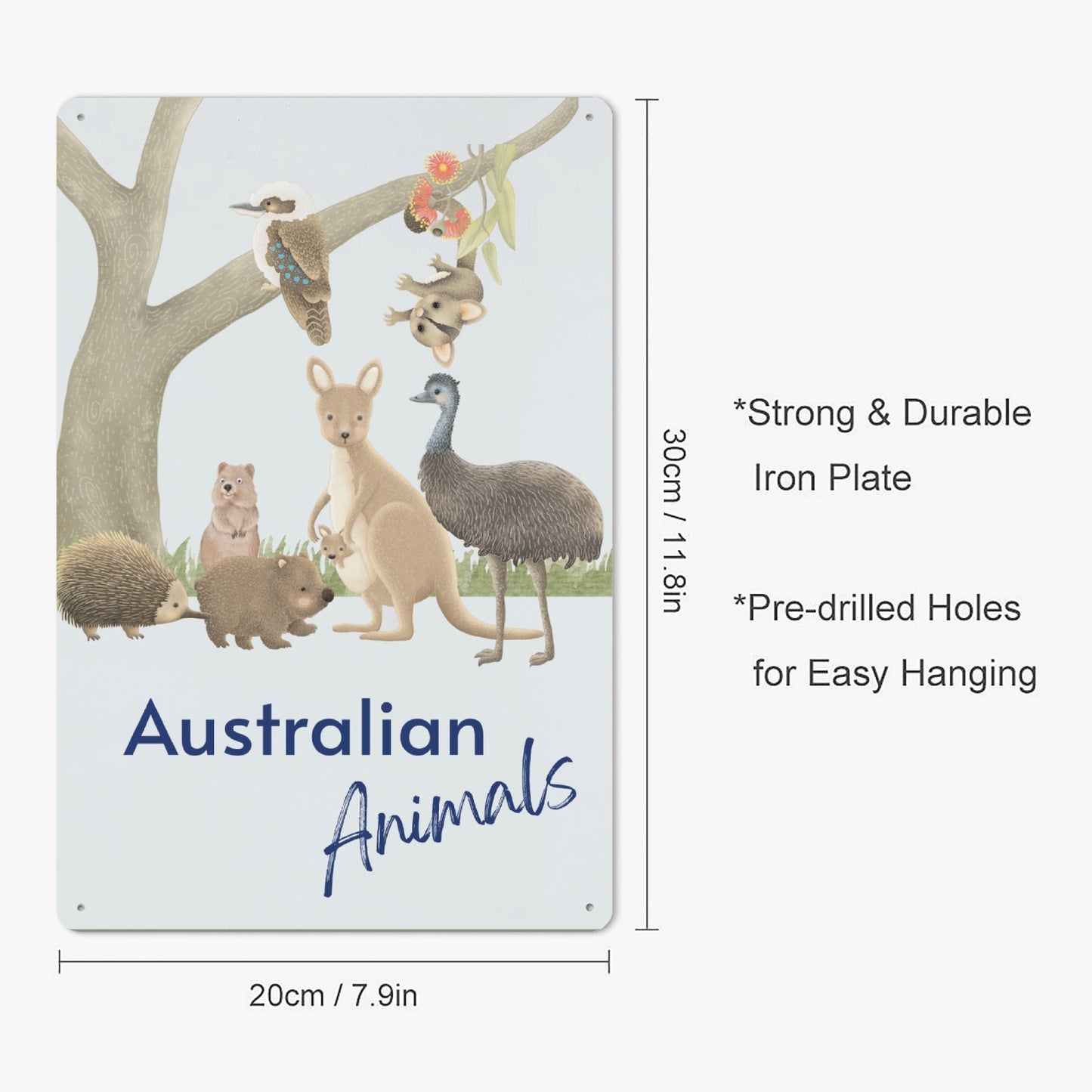 AU - Australian Animals Metal Sign