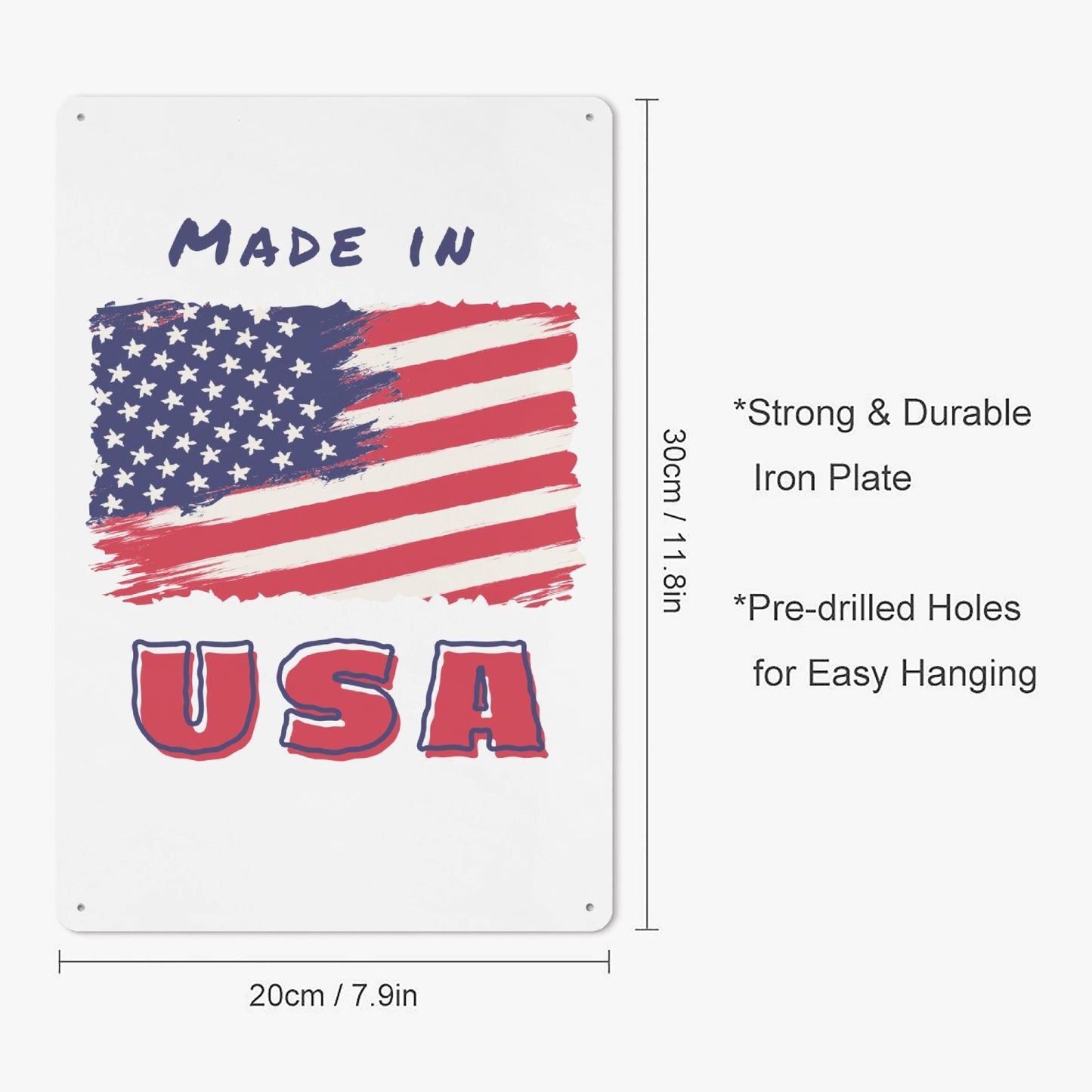 US - Made in USA Metal Sign